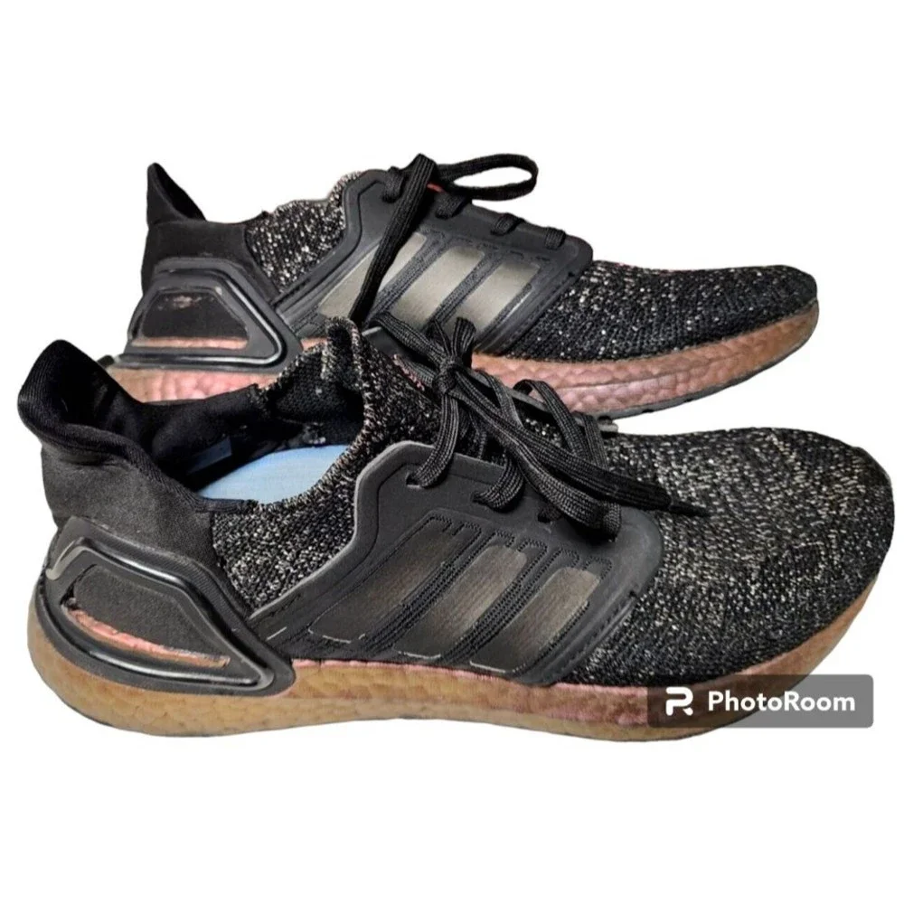 Adidas Womens Ultraboost 20 Black Signal Pink Sneakers Size 8